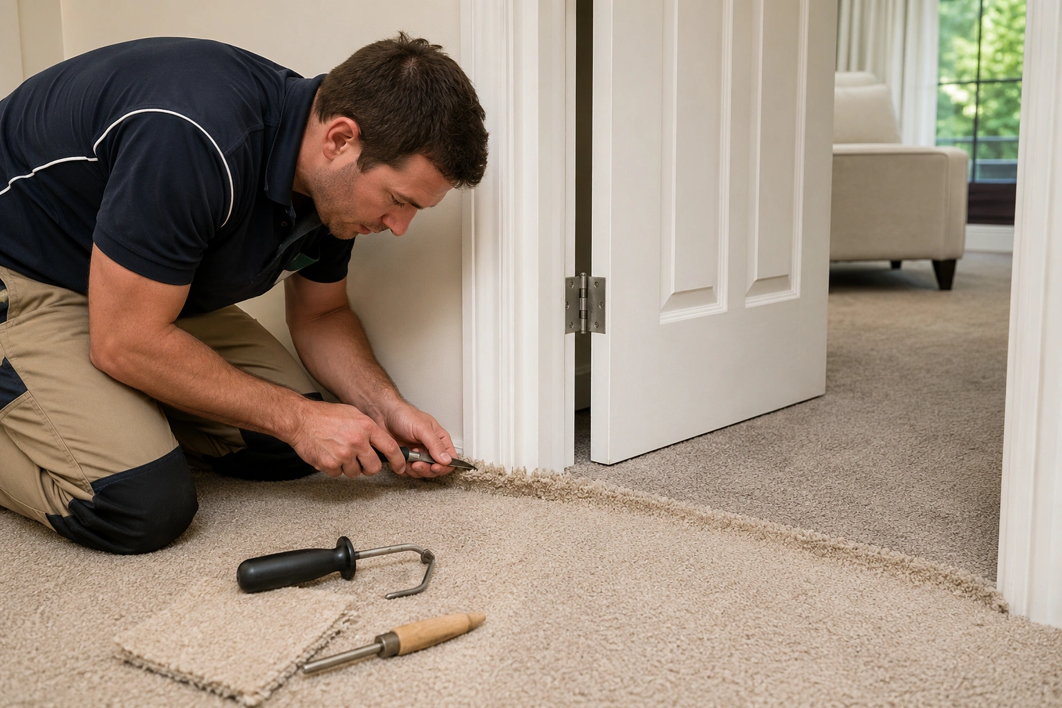 Carpet Repair crew working in Maidstone